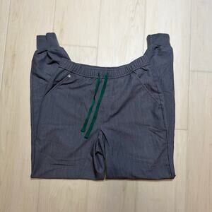 FIGS Tansen Jogger Scrub Pants Men Cargo Pocket Charcoal Gray Size S